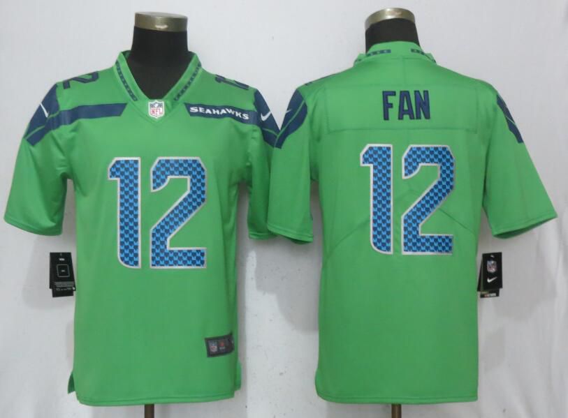 Men Seattle Seahawks #12 Fan Green Nike Vapor Untouchable Limited NFL Jerseys